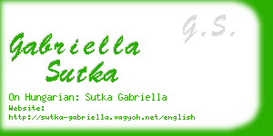 gabriella sutka business card